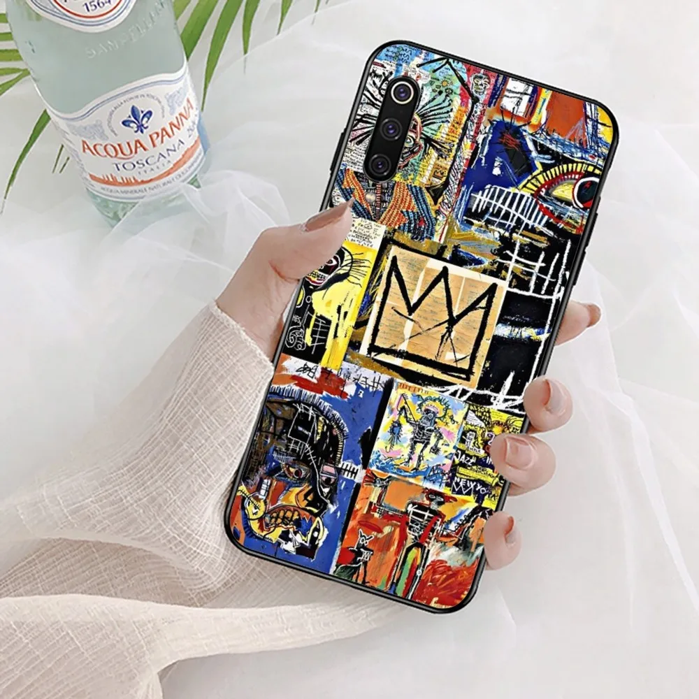 B-Basquiats Art Phone Case For Xiaomi Mi 5X 8 9 10 11 12 lite pro 10T PocoX3pro PocoM3 Note 10 pro lite