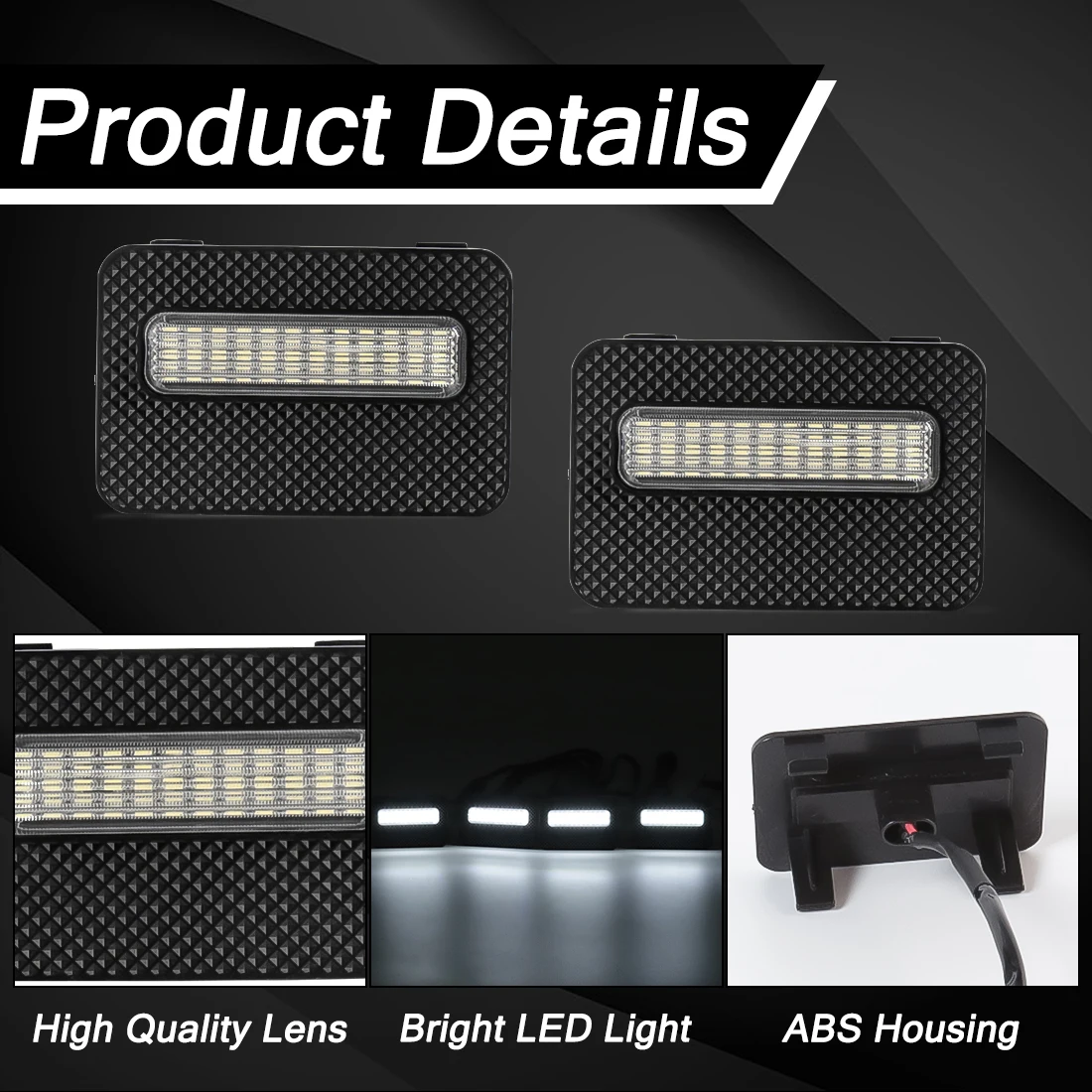 Car Front Grille Lights For Toyota Tacoma SR SR5 2024 2025 Front Daytime Running Light Grille LED Warning Lamp Traffic Lamp 12V