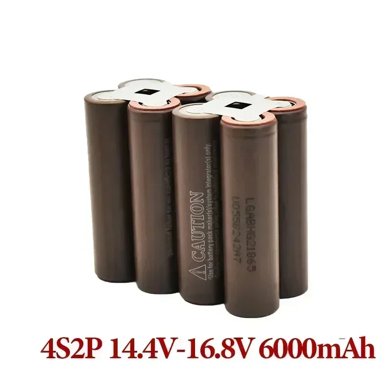 HG2 18650 3000mAh 6000mAh 20amps 3S 4S 5S 6S 8S 7.4V 12.6V 14.8V 18V 25.2V 29.6V for Screwdriver Battery Welding Battery Pack