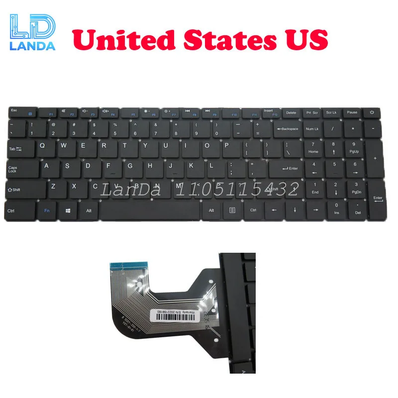 

Laptop Keyboard For Gateway GWTN156-12 GWTN156-12BK GWTN156-12BL GWTN156-12RD GWTN156-12GR English US Black NO Frame New