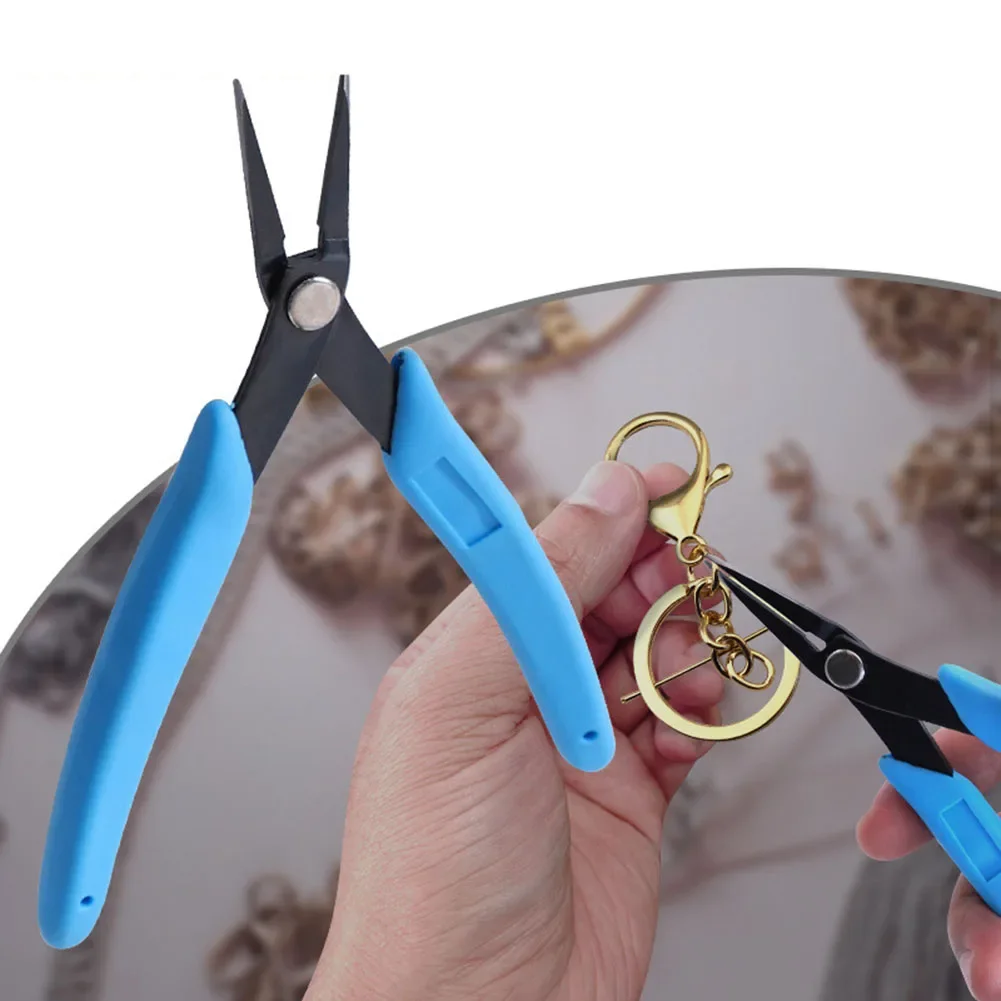 5-inch Fine Pointed Nose Pliers Chain Tweezer Nose Plier Unique Design Finer Tip Jewelry Making Precision Work Wire Hand Tools