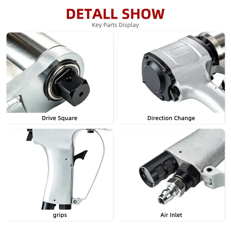 OEM Manufacturer WREN Professional Grade Industrial Pneumatic Torque Wrench 8000 Nm Max Torque High Power Easy Operation 220V