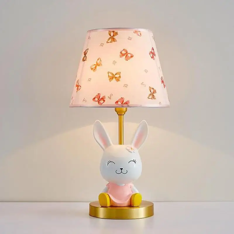 Home office Led Desk Light Cartoon Rabbit post light dressing room E14 table lamp Modern Bedroom Eye Protection led desk light