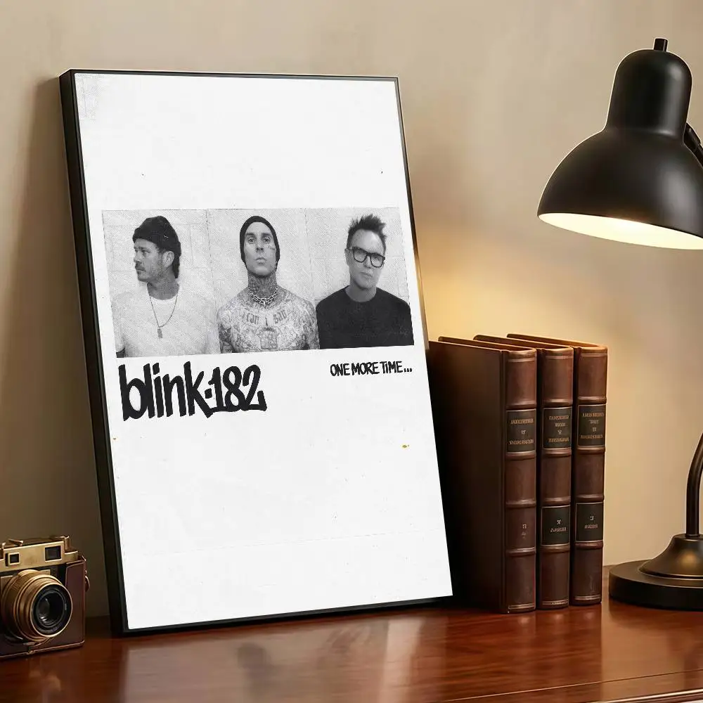 B-Blink 182 ONE MORE TIME Peelable Self-adhesive Poster Stickers Are Suitable For Frameless Wall Decoration In A Room