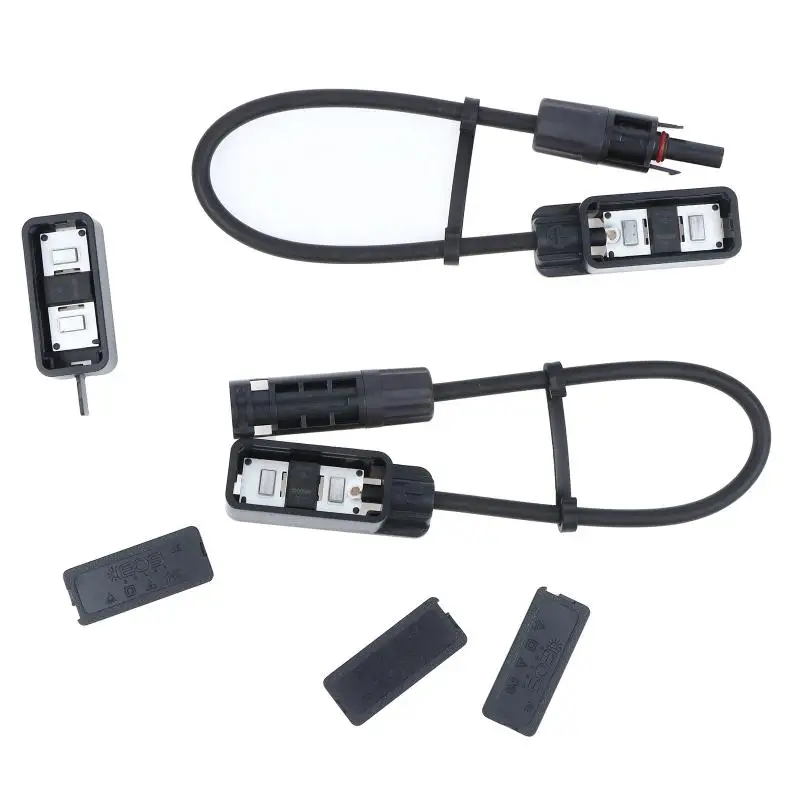 Solar-Zubehör-Anschlussbox Solar-Anschluss-Panel-Adapter Solar-Steckverbinder Kabelanschluss 1500V/30A 3-fach Metall Zuverlässig – Detail 4