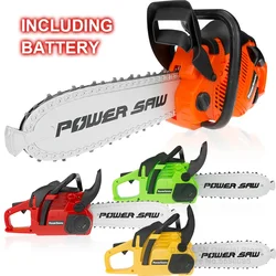 Toy Chainsaw narzędzia dla dzieci zabawki dla dzieci narzędzia elektryczne piły łańcuchowe dla ławki narzędziowej chłopcy prezent udawaj zagraj w piłę z dźwiękiem