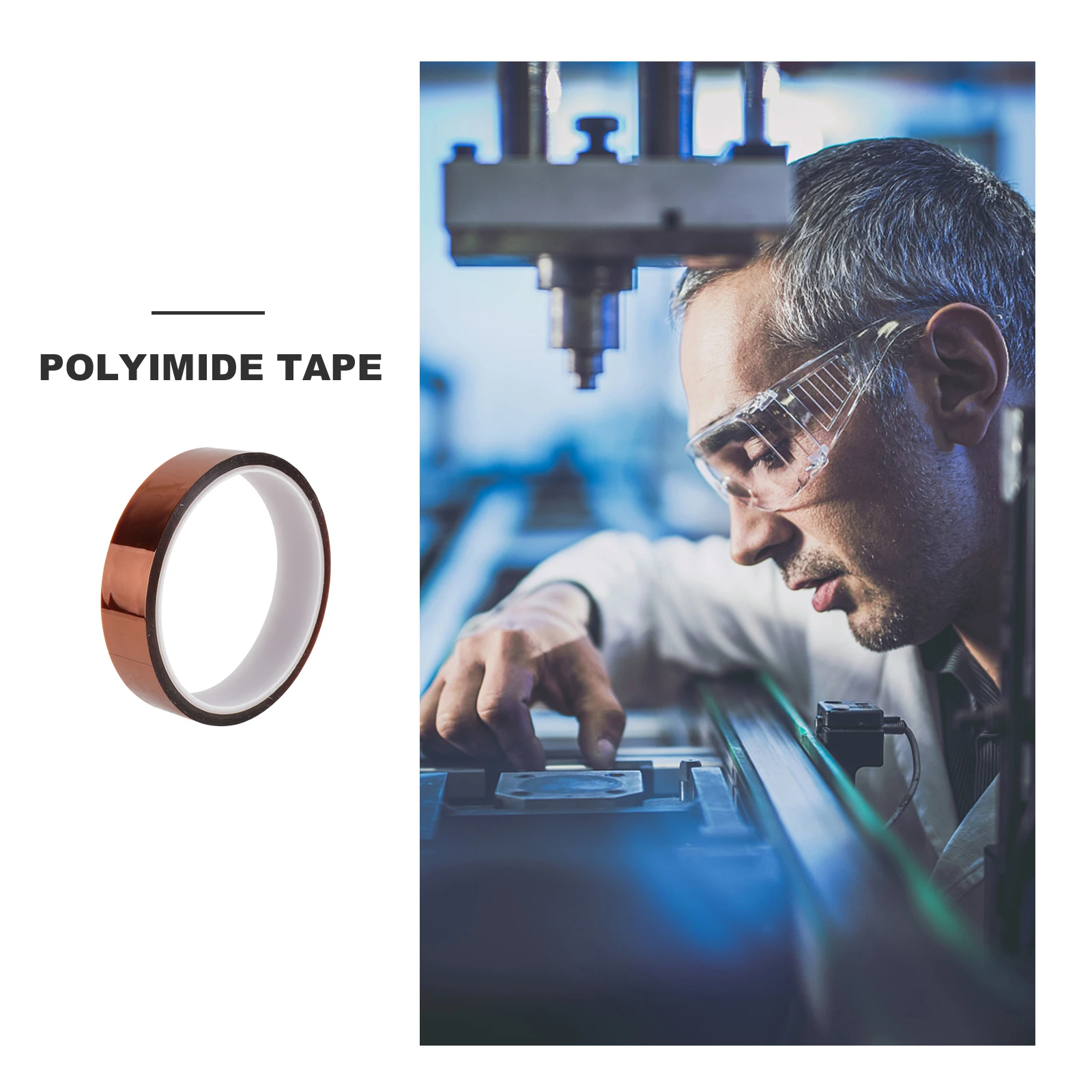 

50mm Width Polyimide Polyimide Film Tape Tape Heat Resistant Puncture Proof PCB Wave Soldering Insulation Electronic