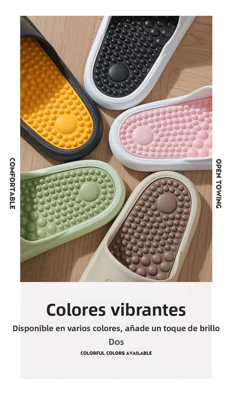 Nuevas Pantuflas de Masaje para Exteriores, para Hombre y Mujer, Antideslizantes, Desodorantes, para Baño, Hogar e Interiores