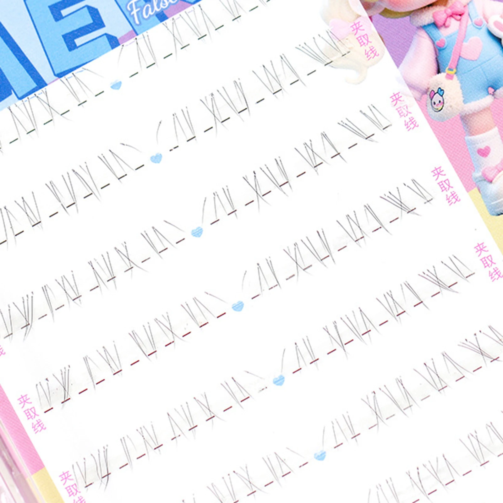 Sztuczne rzęsy do dolnej powieki bez kleju, naturalne, segmentowe, efekt wróżki, rzęsy do dolnej powieki w stylu manga, narzędzie do makijażu rzęs.