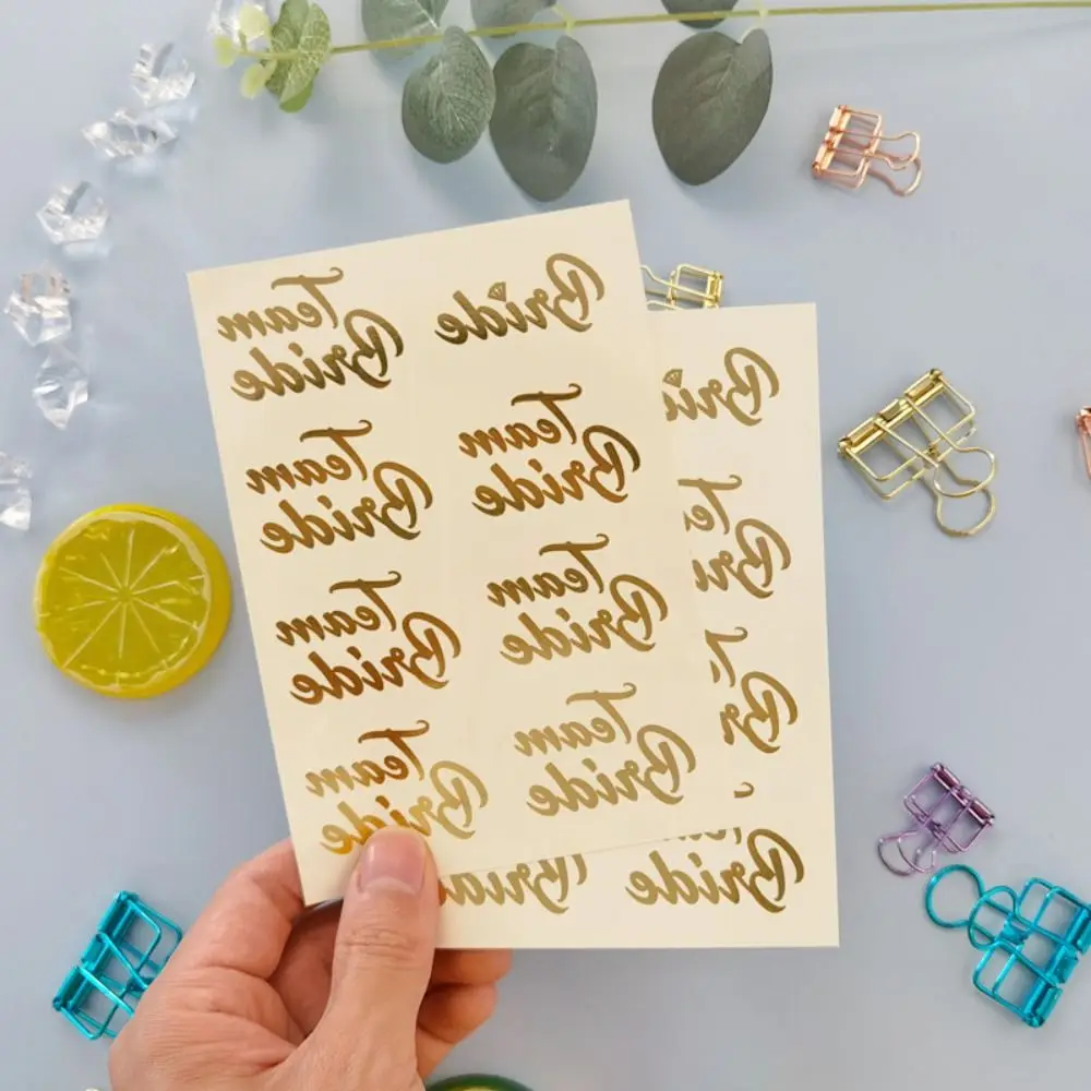 

Golden Party Tattoo Stickers Temporary Waterproof Hot Stamping Sticker Creative Exquisite Wedding Bride Stickers Team Bride