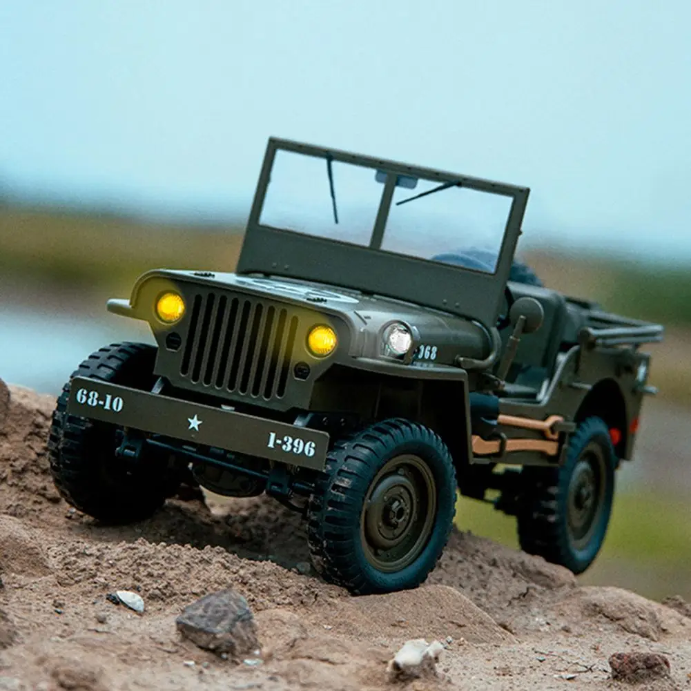 For Jjrc C8815 Rc Car 1941 Jeep Willys 2.4g 4wd Rtr Crawler Climbing Scale Military Truck Offroad Vehicle Adult Toy Gift For Kid