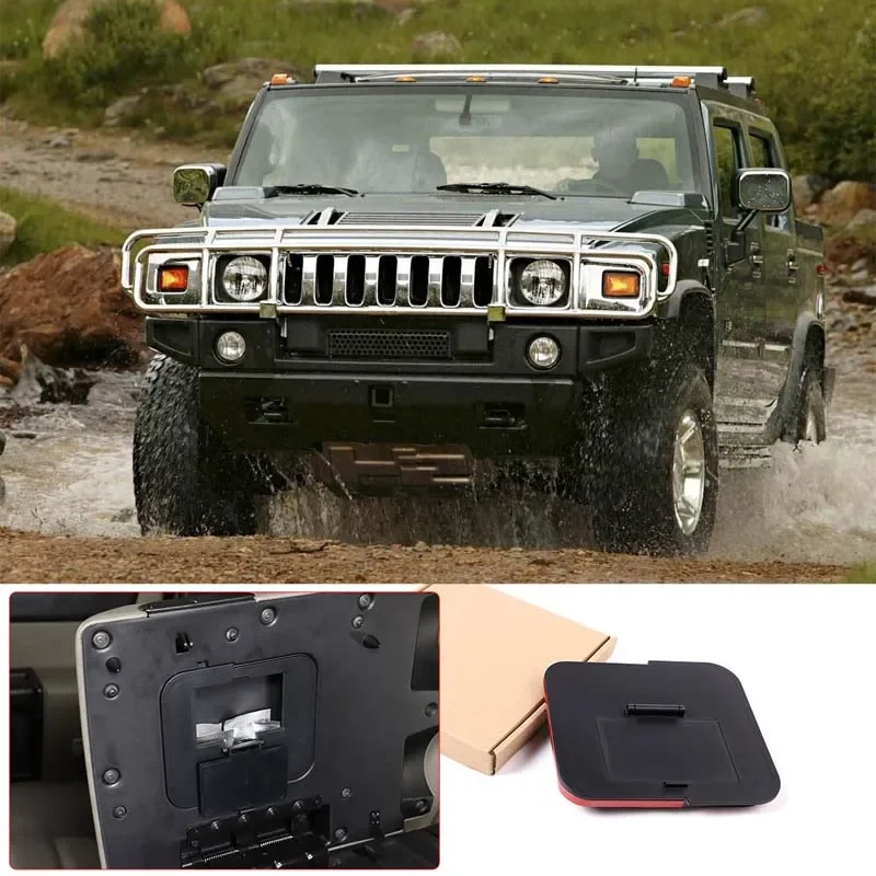 

For 2003-2007 Hummer H2 ABS black car styling car armrest box hidden multifunctional storage box car interior accessories