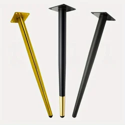 4PCS 72cm/45cm Furniture Legs Table Legs Chair Iron Brass Steel Furniture Feet Side Desk Metal Dressing Dining Coffee Table Legs