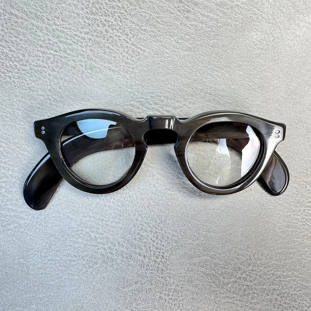 Man's Glasses Frames Unique Vintage Optical Eyeglasses Cat Eye Retro Handmade Buffalo Horn Reading Prescription Eyeglass Frames