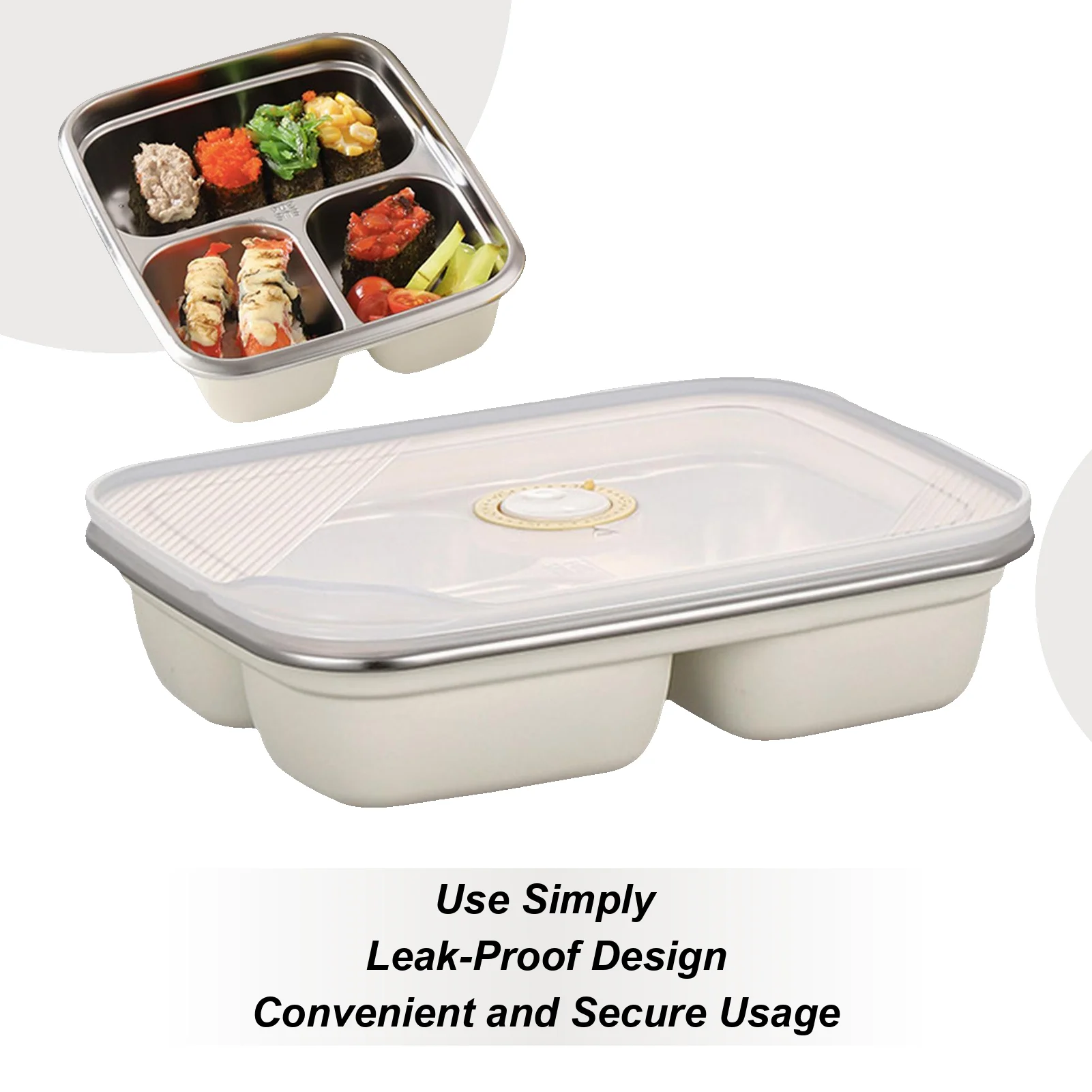 

Металлический ланч-бокс для детей, портативный герметичный контейнер для закусок, контейнеры для хранения еды для приготовления салата, фруктов, путешествий для детей