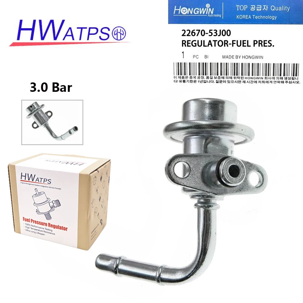 Para Nissan Tsuru Sentra NX Infiniti G20 2.0L 1991-1996 nuevo regulador de presión de combustible 3,0 Bar 22670-53J00 PR4117 PR55 PR471 5G1194