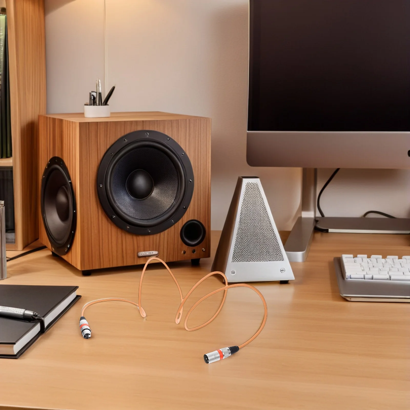 

5Pcs Xlr Audio Cable Set Shielded Balanced Mic Cord Male Female Microphone Mixer Studio Recording Stage Cable Audio Cord