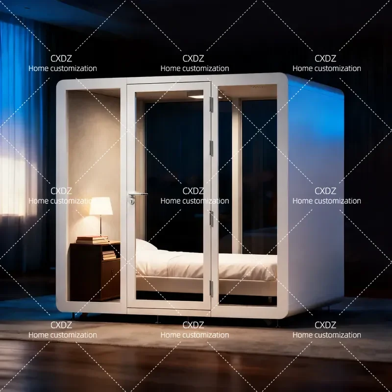 Soundproof Single Sleep Cabin Household Silent Compartment Deep Sleep Pod Custom Mobile Phone Booth for Piano Drum Practice