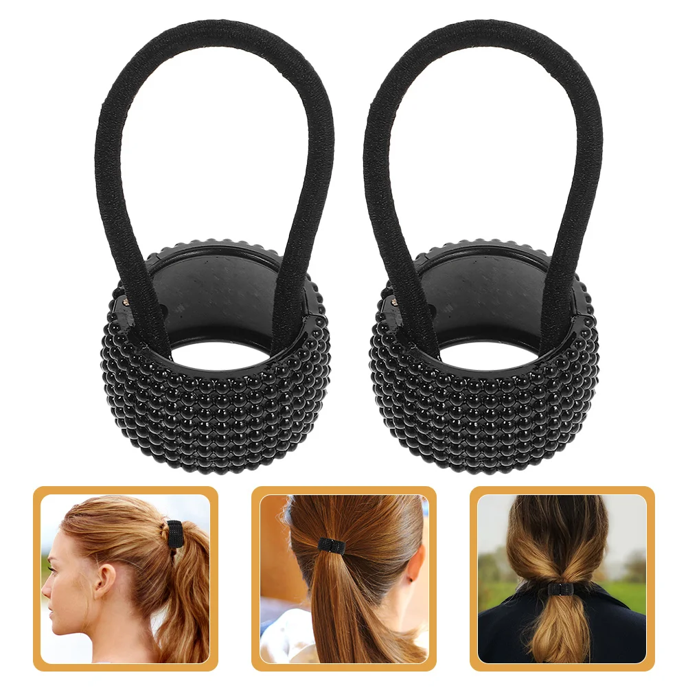 

4pcs Ponytail Cuff Rings High Elasticity Ties For Thick Thin Hair Women Fashion Hair Accessories Scrunchies Holders