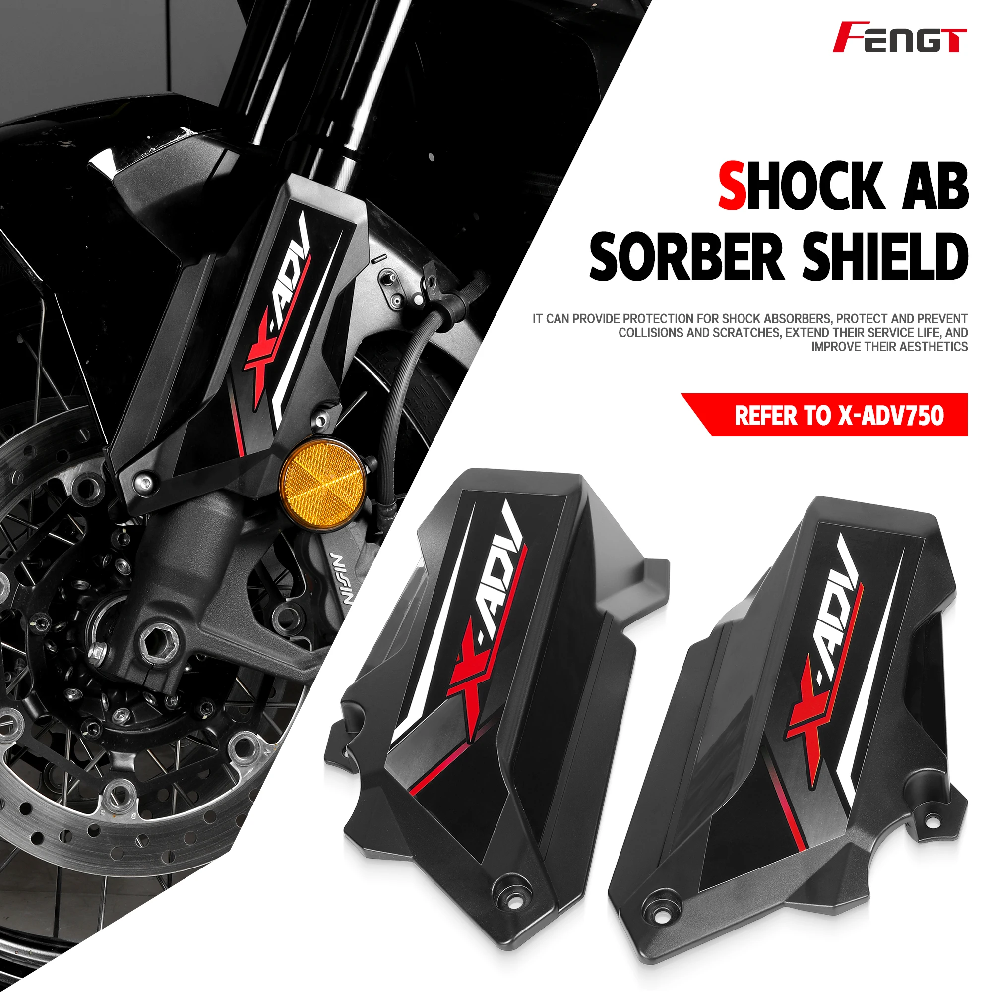 

For HONDA XADV750 X-ADV750 XADV 750 Motorcycle Front Wheel Front Fork Guard Shock Absorber Frame Brake Caliper Protection Cover