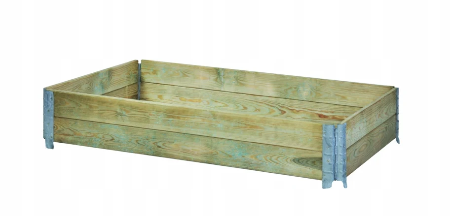 Houten bed verhoogde groente 120x80x20