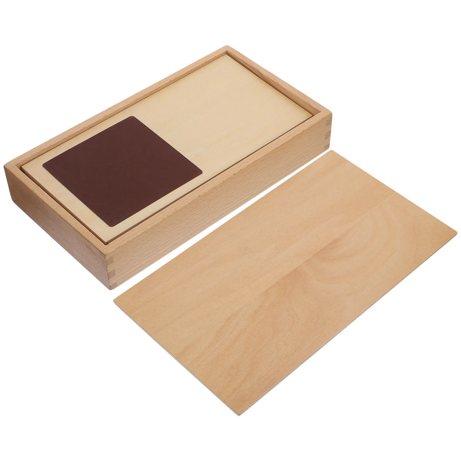 

1 set 1 Set Wooden Sensory Board Educational For Kids Babies Toddlers Montessori Tactile Texture Plaything Hand-Eye Coordination