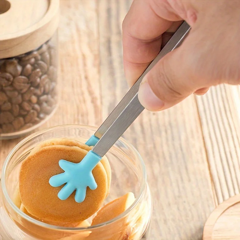 1/4pcs Kitchen Food Serving Tongs, Thickened Non-Slip for Pastry Ice Cube Sugar, Multi-Purpose Snack & Buffet Clip