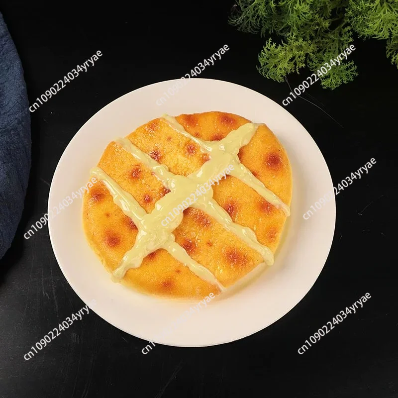 Simulation cheese durian cake model baked durian cheese brushed durian cheese corn mashed taro mold food props