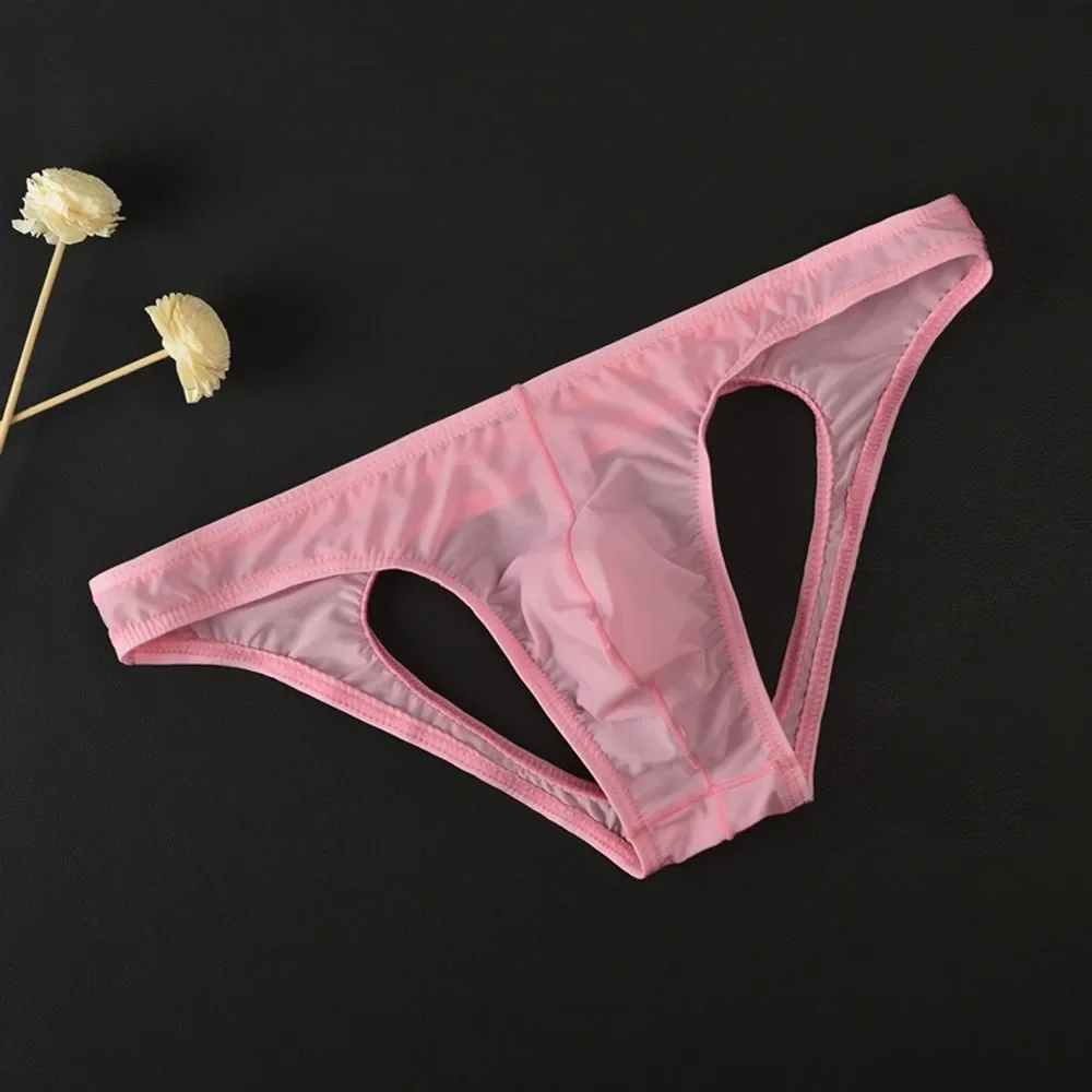 

Men Sexy Low Rise Briefs Seamless Soft Breathable Shorts Knickers Underpants Male Seamless Underwear Sissy Bulge Pouch Lingerie