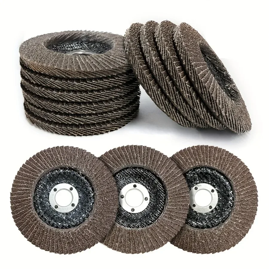 4 Inch Flap Disc 10PCS Angle Grinder Sanding Wheels Metal Stainless Steel Weld Rust Removal Polishing Disc Heavy Duty Zirconia Alumina Abrasive Grinding Wheels Rust Paint Stripping Deburring Surface Finishing Discs Home Care Tool Kit Set Plus Pro Safe view 4