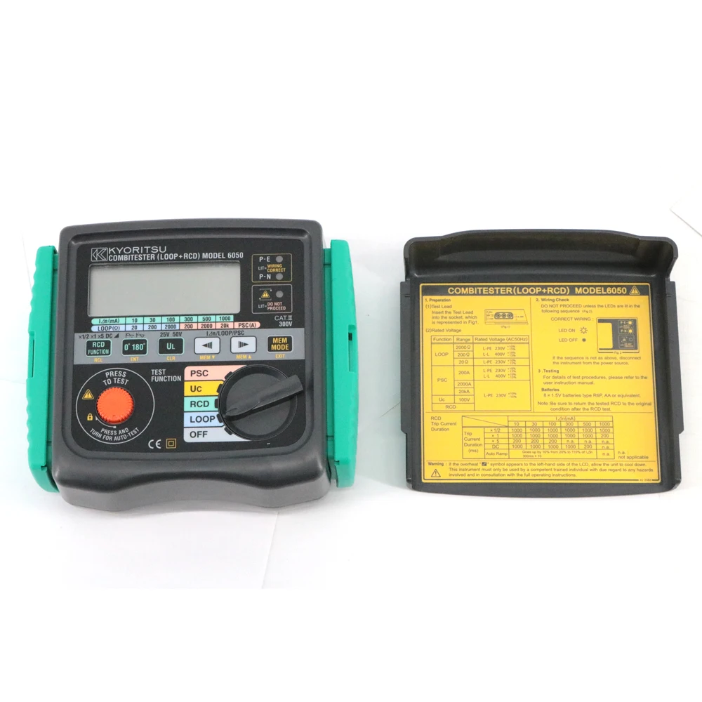 Kyoritsu 6050 Combitester (Loop + RCD) 2 in 1 Loop Tester Digital RCD Tester KEW6050