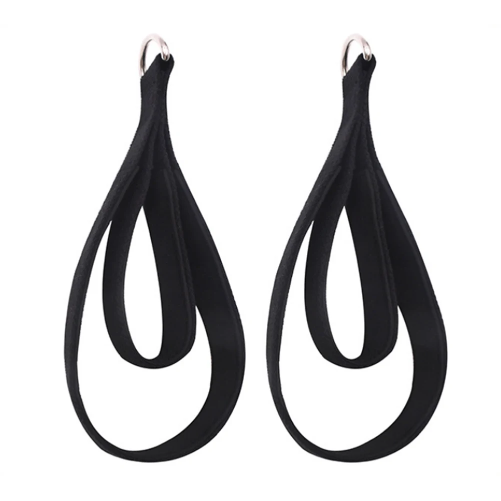 2 قطعة بيلاتيس مزدوجة حلقة الأشرطة اللياقة البدنية D-حلقة الأشرطة D-حلقة ممارسة الأشرطة اليوغا ممارسة اكسسوارات للمنزل الصالة الرياضية تجريب #2