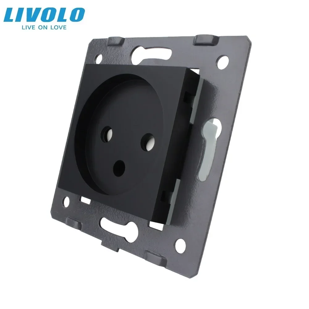 Livolo Standard Israel Power Socket, Without Glass Panel, AC 100~250V 16A Wall Power Socket, VL-C7-C1IL-11（4 colors）