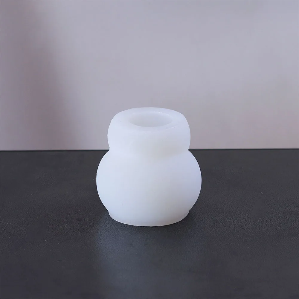 Creative Artistic Concrete Shaped Candle Cup Mold Interior Decoration Gypsum Aromatherapy Candle Holder Silicone Mold