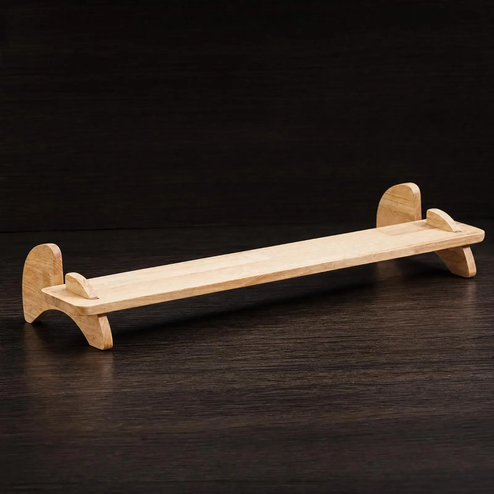 Wooden Painting Board Base with Retaining Blocks Stable Wooden Painting Surface Base Rounded Edges Painting Easel Tabletop for