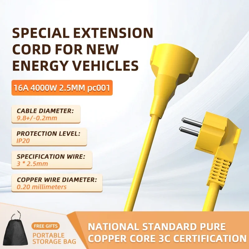 

Удлинитель удлинителя 5 м с розетками европейского стандарта Schuko 16 А, электрические розетки мощностью 4 кВт для внутреннего и наружного использования в машине