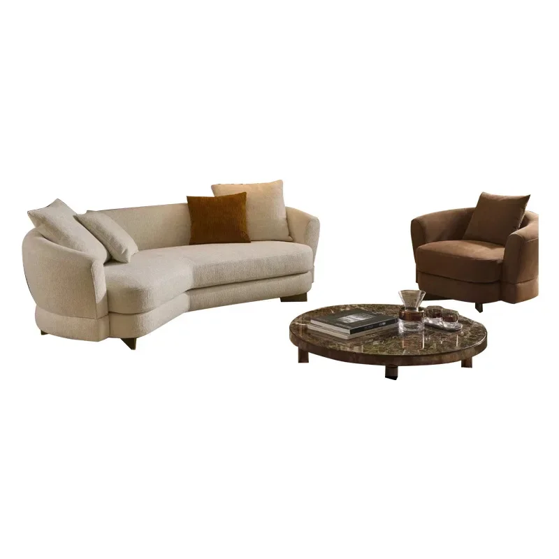

Decoration Designer Matching Fabric Sofa Combination Hotel Living Room Sofa