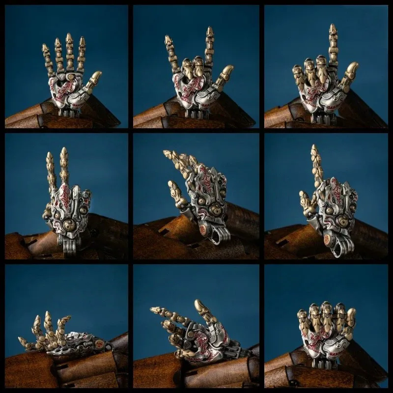 Gothic Retro Mechanical Hand Keychain Pendant