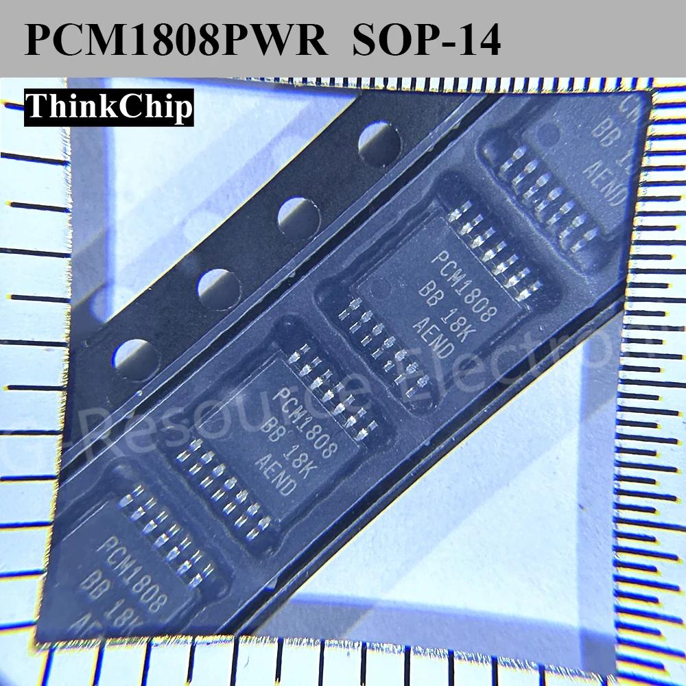 (10 pcs) PCM1808PWR SOP-14 (Marking PCM1808) Audio ADC 24-Bit 96kHz 2-Channel Stereo