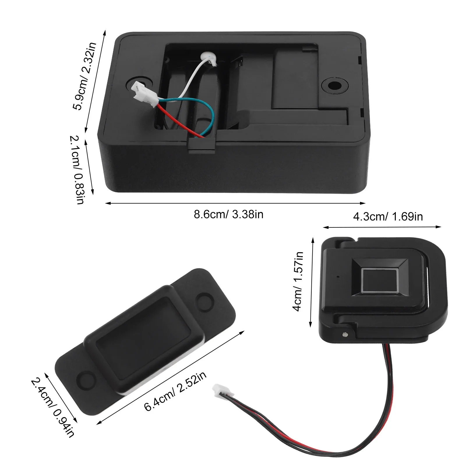 Battery Powered Fingerprint Drawer Lock Concealed Design Ring Pull Controller for Office Furniture Wardrobe Cupboard Childproof