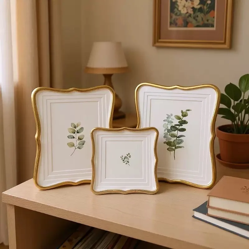 Modern Creative Fashion Metal Photo Frame,Home Desktop Decoration Piece