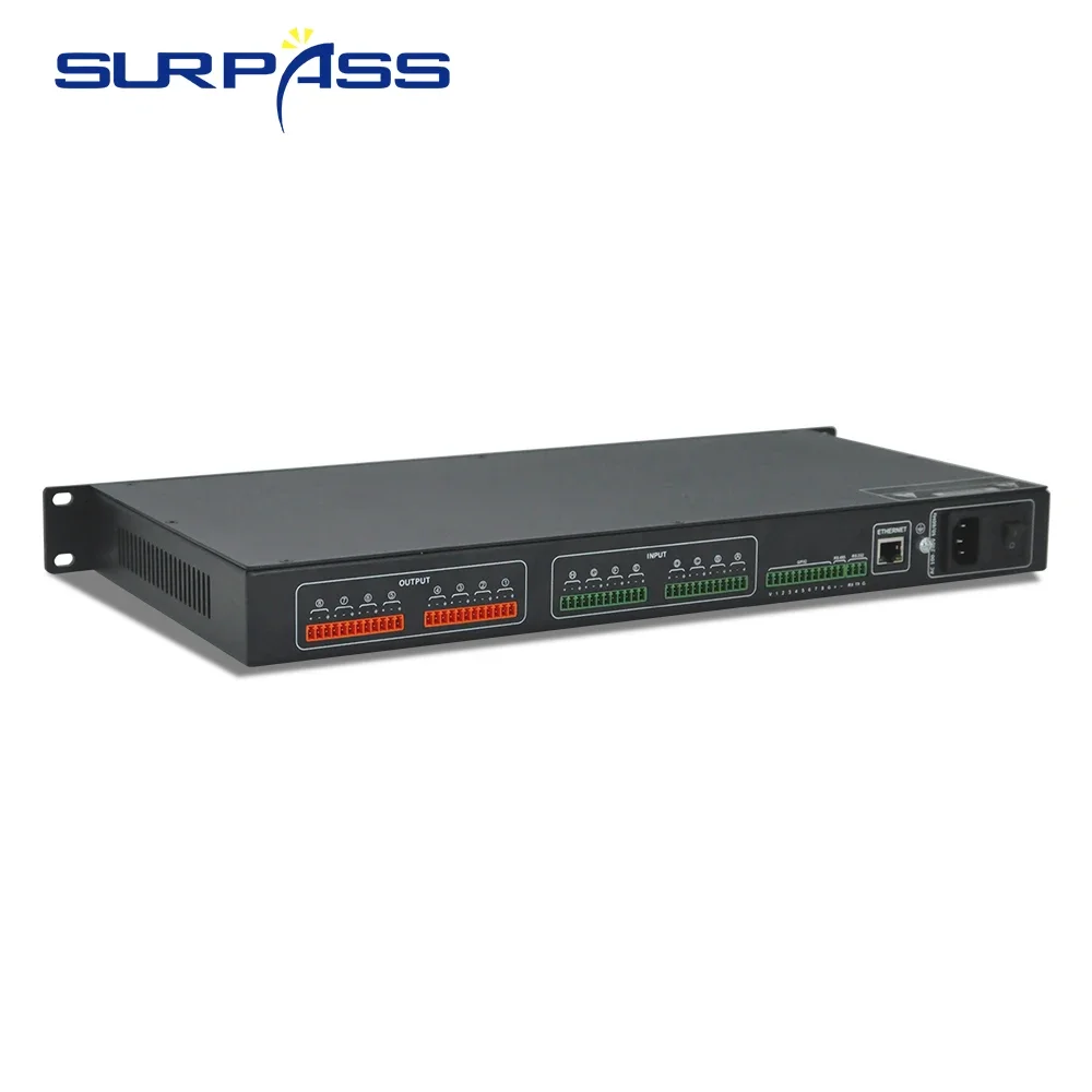 8 Input 8 Output Audio Processor DSP Network Power Amplifier Pro Compact Matrix Processor Mixer for Conference Room Hotel School