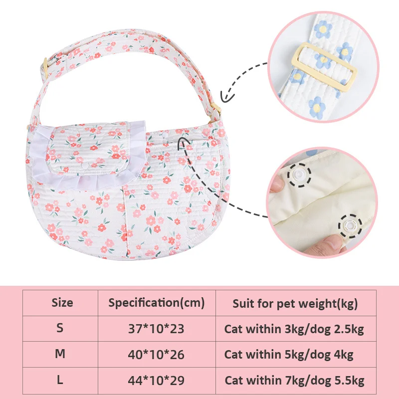 Pet Dog Carrier Bag Outdoor Travel Cats Puppy Shoulder Bags Single Comfort Sling Handbag Tote Pouch Kitten Dog Cats Accessories