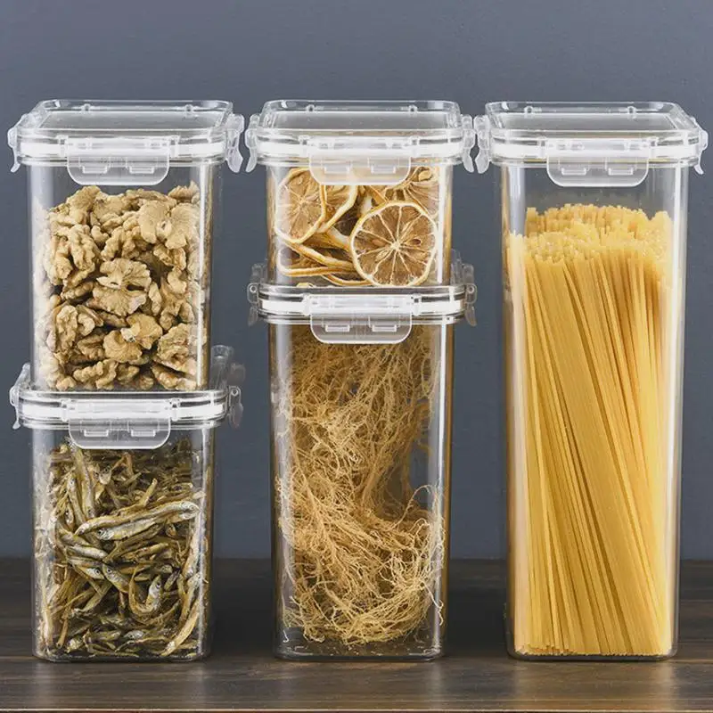 

Portable Home Use Sed Storage Box Transparent Kitchen Seasoning Outdoor Small Capaci Box Convenient Carry-On Spice Pa