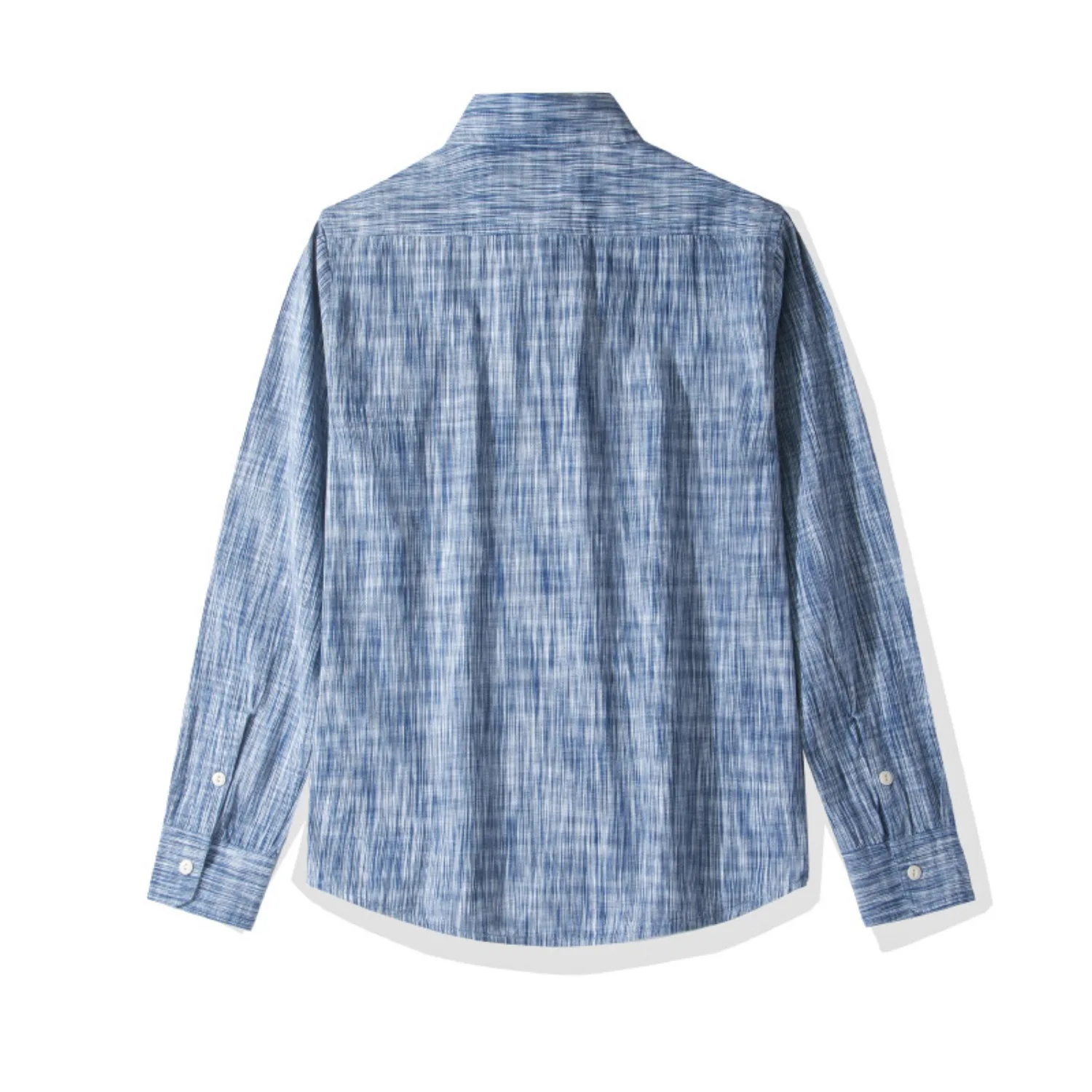 American texture workwear long-sleeved shirt men's lapel double pocket loose shirt retro spring and autumn casual jacket