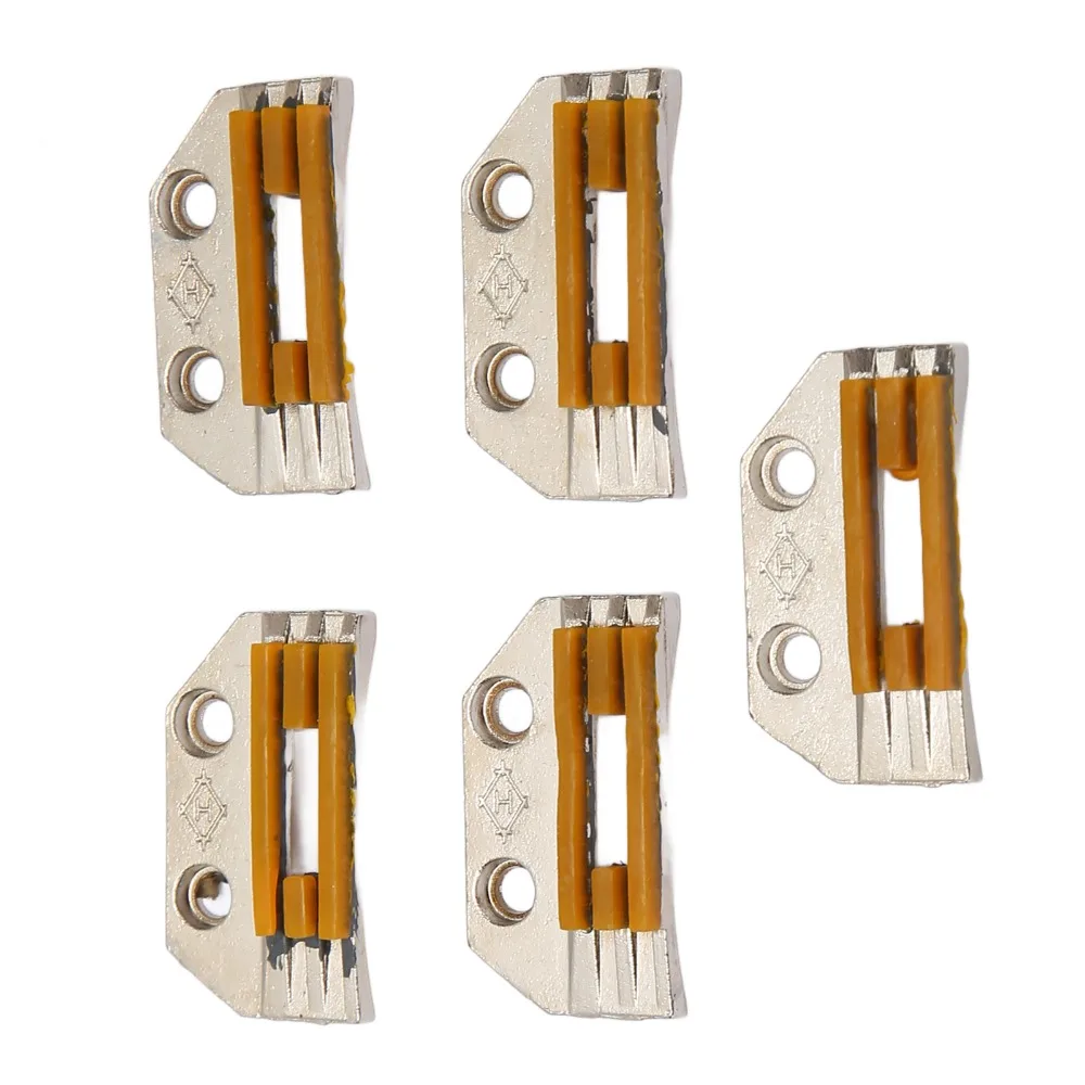 5 Pcs Iron Sewing Machine Feed Dog High Hardness Rubber Sewing Feed Dog Toothless Durable Industrial Sewing Feed Dog