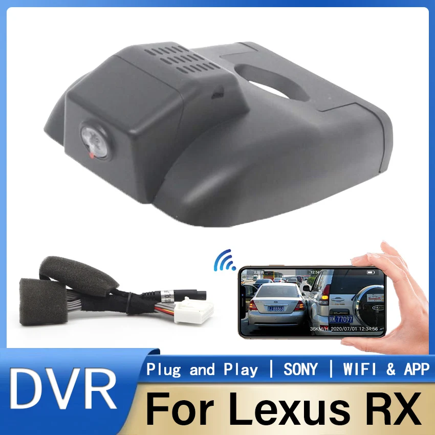 Plug and play Dash Cam Wi-Fi Car DVR Camera Recorder Dashcam 170°FOV  For Lexus RX RX350 RX300 450hL 2020 2021 2022 High Quality