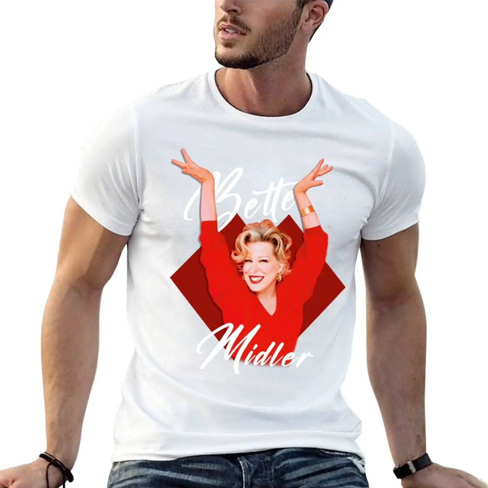 Miss Midler T-Shirt Active Sports Short Sleeve Cotton Shirt
