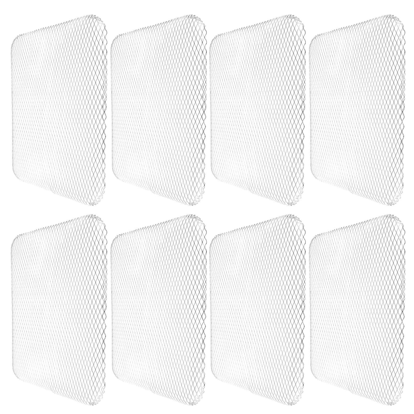 

10Pcs Disposable Aluminum Bbq Grill Mesh Rectangular Topper Broiler Net Cooking Grid Mat Tray for Outdoor Indoor Barbecue
