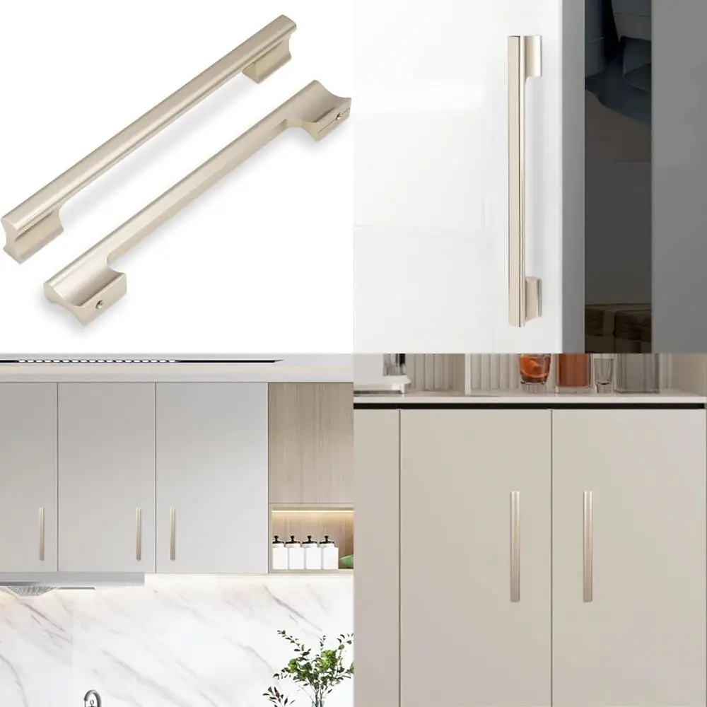 

Champagne Bronze Kitchen Cabinet Handles 7-1/2 Inch Pulls Gold Drawer Pulls Hardware for Kitchen Cabinets